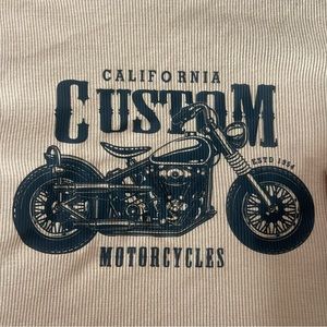 Motorcycle Crop Top / Khaki / Small